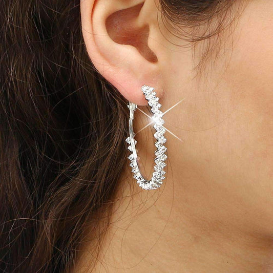 Crystal Hoop Earrings