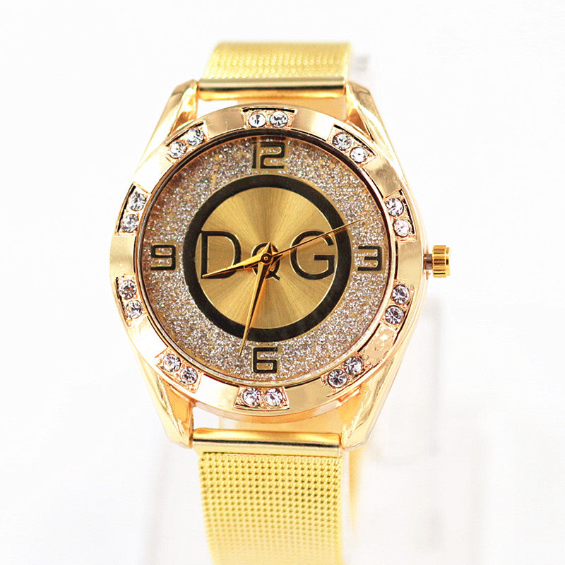 2022 Fashion Luxury Watch Dqg Crystal Quartz Female Watch Gold Silver - ONEZINOTTA , jewelery that shines like gold...