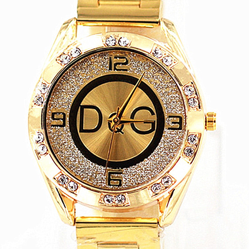 2022 Fashion Luxury Watch Dqg Crystal Quartz Female Watch Gold Silver - ONEZINOTTA , jewelery that shines like gold...