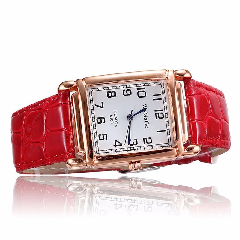 2022 New Watches for Women Square Rose Gold Wrist Watches Fashion - ONEZINOTTA , jewelery that shines like gold...