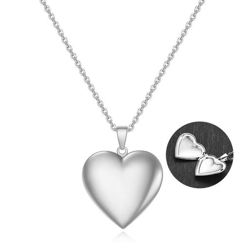316l Stainless Steel Gold Love Heart Openable Necklace Earring - ONEZINOTTA , jewelery that shines like gold...