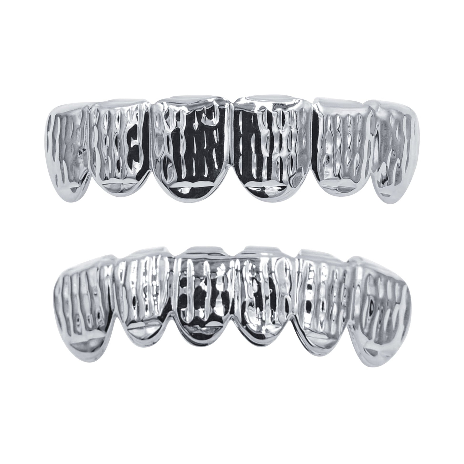Solid Lustrous Grillz- HIP HOP GRILLZ IN SILVER COLOR I 913281 - ONEZINOTTA , jewelery that shines like gold...