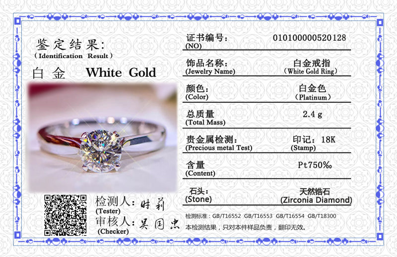 95% Off! Yanhui With Certificate Silver 925 Ring Real Solid 18k White - ONEZINOTTA , jewelery that shines like gold...
