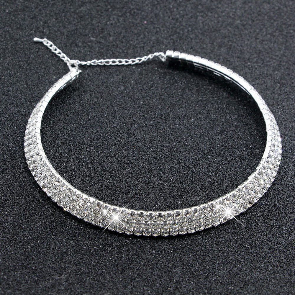 AINAMEISI Luxury Crystal Bridal Jewelry Sets Classic Rhinestone - ONEZINOTTA , jewelery that shines like gold...