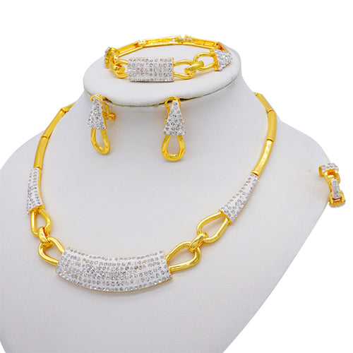 African 24k Gold Color Jewelry Sets For Women Dubai Bridal Wedding - ONEZINOTTA , jewelery that shines like gold...