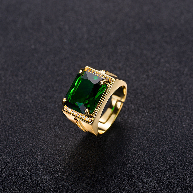 DIWENFU 14K Gold Jewelry Emerald Gemstone for Women Anillos De Wedding - ONEZINOTTA , jewelery that shines like gold...
