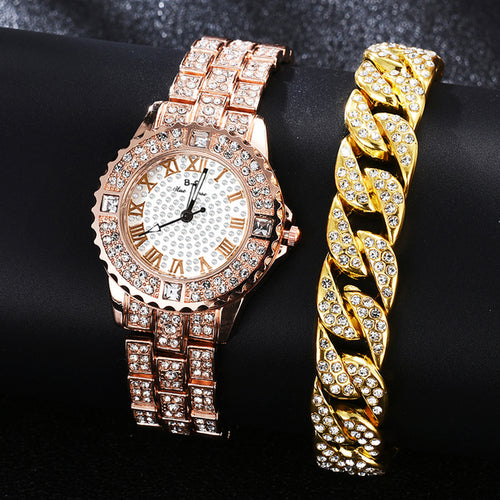 Diamond Women Watches Gold Watch Ladies Wrist Watches Luxury Brand - ONEZINOTTA , jewelery that shines like gold...
