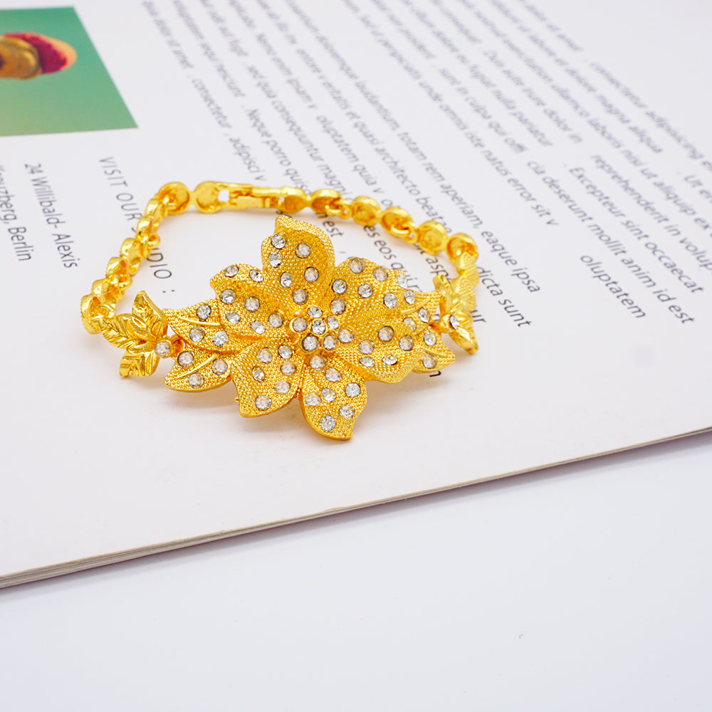 Ethiopia Gold Color Dubai Jewelry Sets Women Wedding Gifts Necklace - ONEZINOTTA , jewelery that shines like gold...