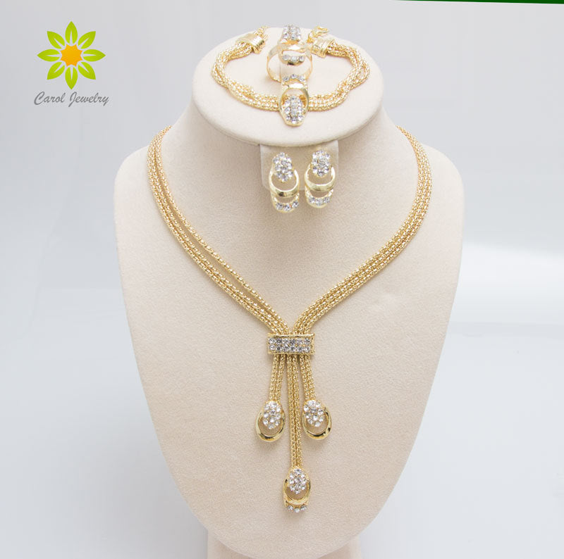 Free Shipping Latest Fashion Trendy Jewelry Set For Women Gold/silver - ONEZINOTTA , jewelery that shines like gold...