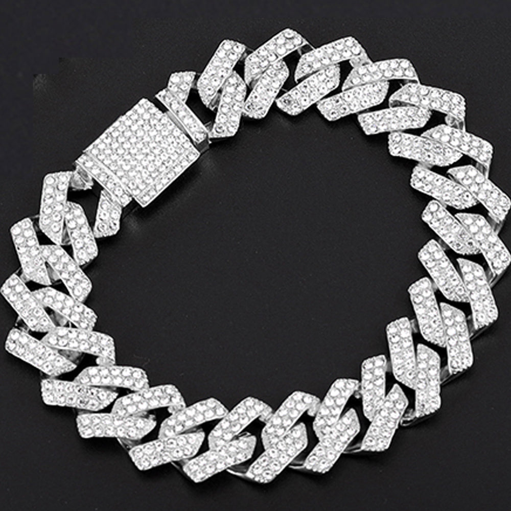 Hip Hop Bling Iced Out Watch Bracelet for Women Watch Heart Crystal - ONEZINOTTA , jewelery that shines like gold...