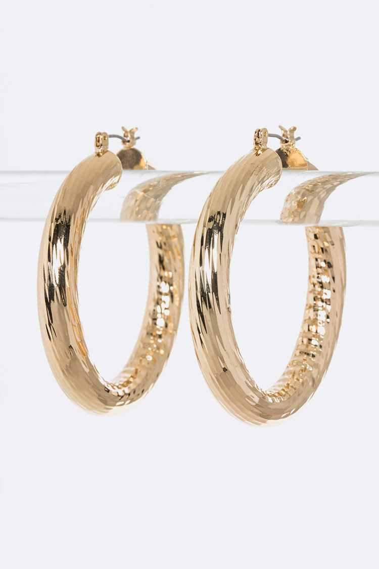The Goddess Loop Earrings - ONEZINOTTA , jewelery that shines like gold...