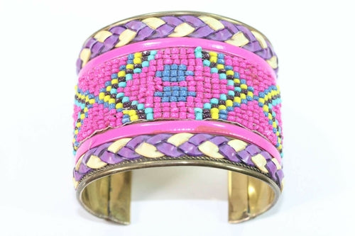 Beaded Cuff Bangles - ONEZINOTTA , jewelery that shines like gold...