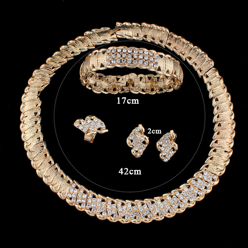 Jiayijiaduo African Wedding Jewelry Dubai Gold Color Jewelry Sets - ONEZINOTTA , jewelery that shines like gold...