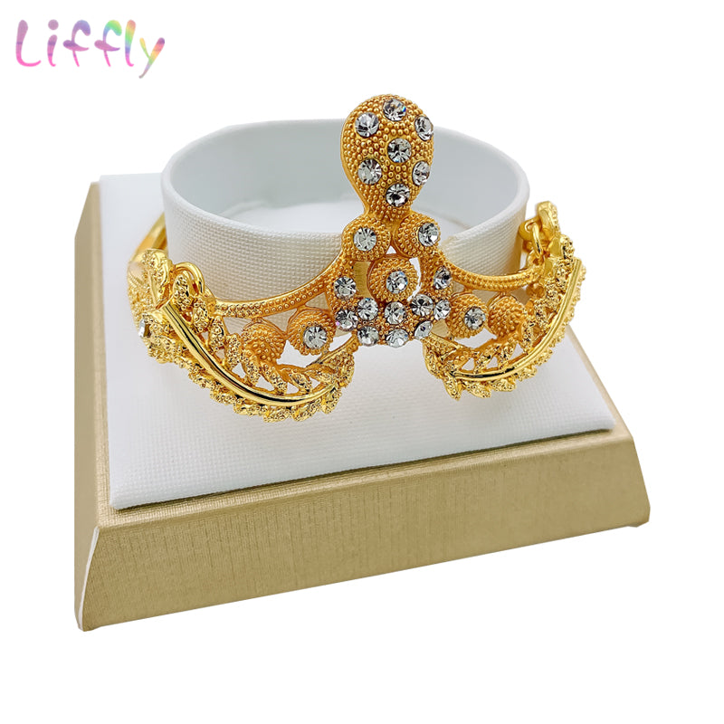 Liffly Dubai Jewelry Sets Big Necklace Classic Water Drop Shape - ONEZINOTTA , jewelery that shines like gold...