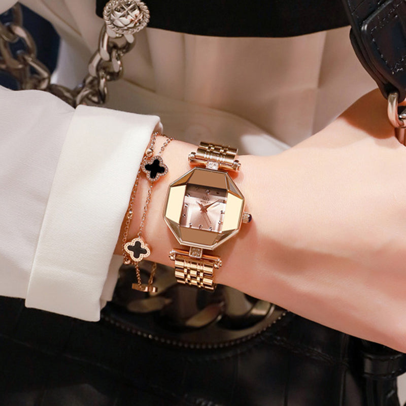 Luxury Brand Diamond Wrist Watches for Women Quartz Ladies Wrist Watch - ONEZINOTTA , jewelery that shines like gold...