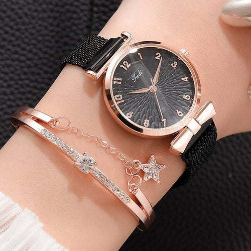 Luxury Women Bracelet Quartz Watches For Women Magnetic Watch Ladies - ONEZINOTTA , jewelery that shines like gold...