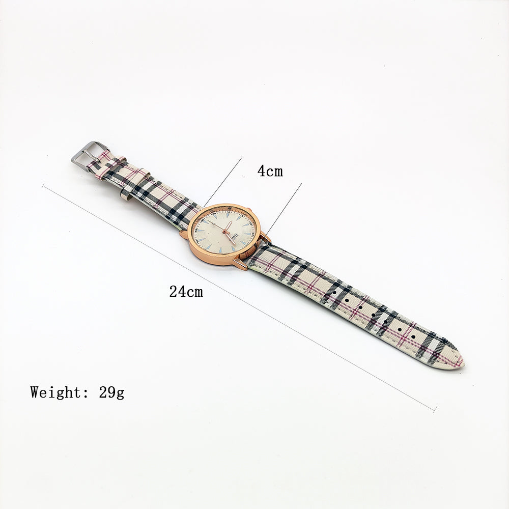 New Brand Luxury Fashion Quartz Ladies Watch Plaid Clock Rose Gold - ONEZINOTTA , jewelery that shines like gold...