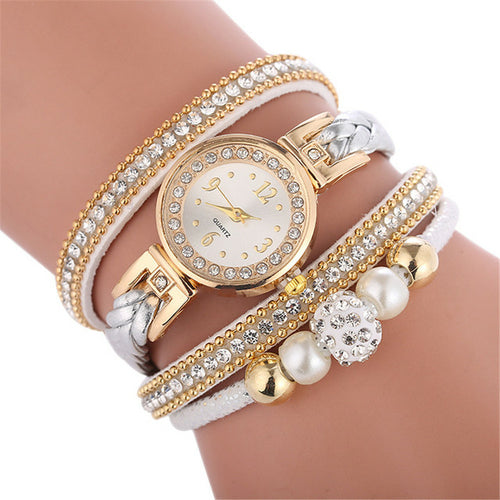 Relogio Bracelet Watches women Wrap Around Fashion Bracelet Fashion - ONEZINOTTA , jewelery that shines like gold...