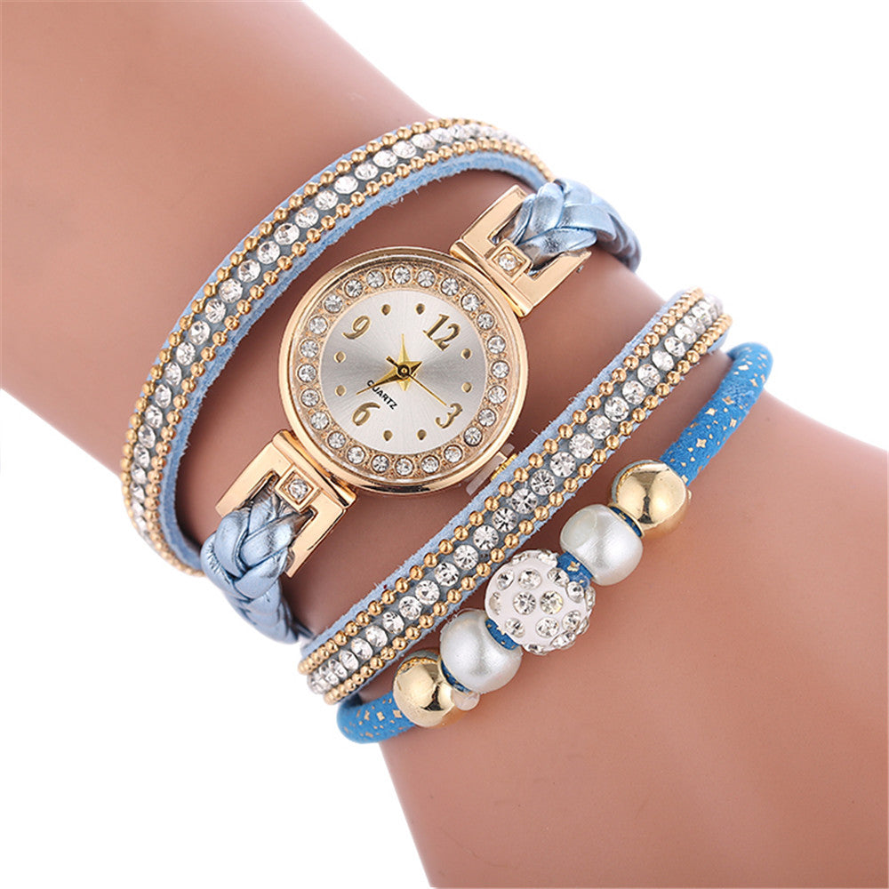 Relogio Bracelet Watches women Wrap Around Fashion Bracelet Fashion - ONEZINOTTA , jewelery that shines like gold...