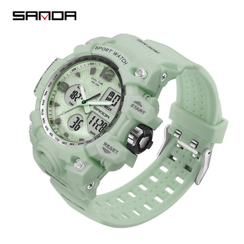 Sanda Men Military Watches G Style White Sport Watch Led Digital 50m - ONEZINOTTA , jewelery that shines like gold...