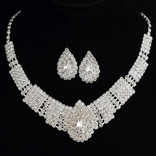 Shining Wedding Bridal Jewelry Sets Drop Earrings With Stones Austrian - ONEZINOTTA , jewelery that shines like gold...