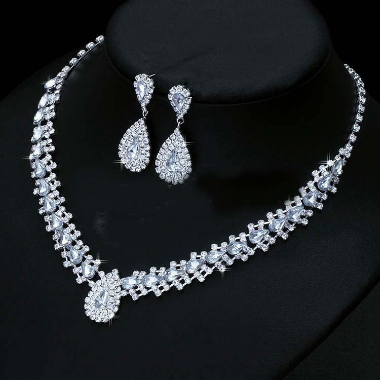 Shining Wedding Bridal Jewelry Sets Drop Earrings With Stones Austrian - ONEZINOTTA , jewelery that shines like gold...