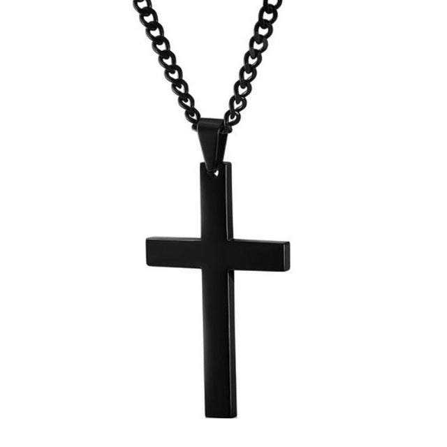 Fashion Unisex's Men Black Cross - ONEZINOTTA , jewelery that shines like gold...