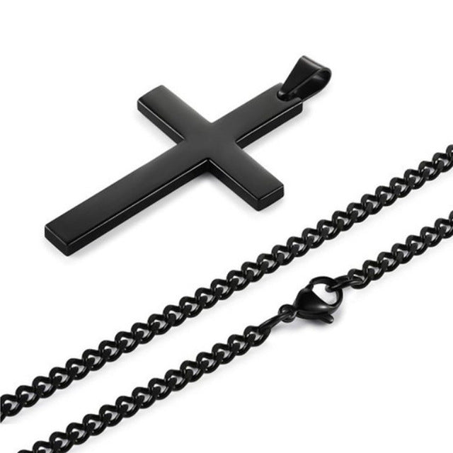 Fashion Unisex's Men Black Cross - ONEZINOTTA , jewelery that shines like gold...