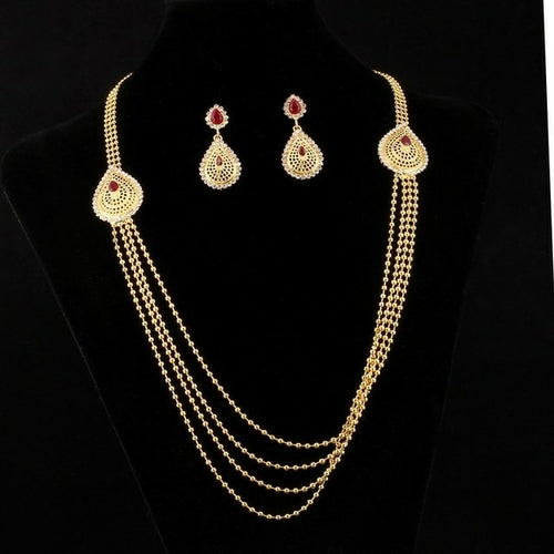 Zoshi Bridal Gift Nigerian Wedding African Beads Jewelry Set Fashion - ONEZINOTTA , jewelery that shines like gold...
