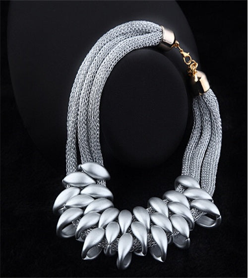 ZOSHI New Design Pendant Necklace for Women Trendy Jewelry Cloth Woven - ONEZINOTTA , jewelery that shines like gold...