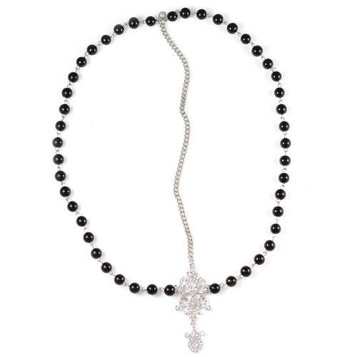 Draping Pearls Chain Headpiece - ONEZINOTTA , jewelery that shines like gold...