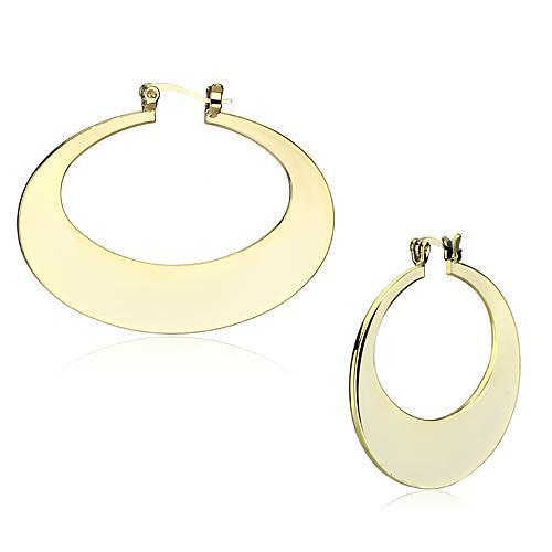 LO2737 Gold Iron Earrings - ONEZINOTTA , jewelery that shines like gold...
